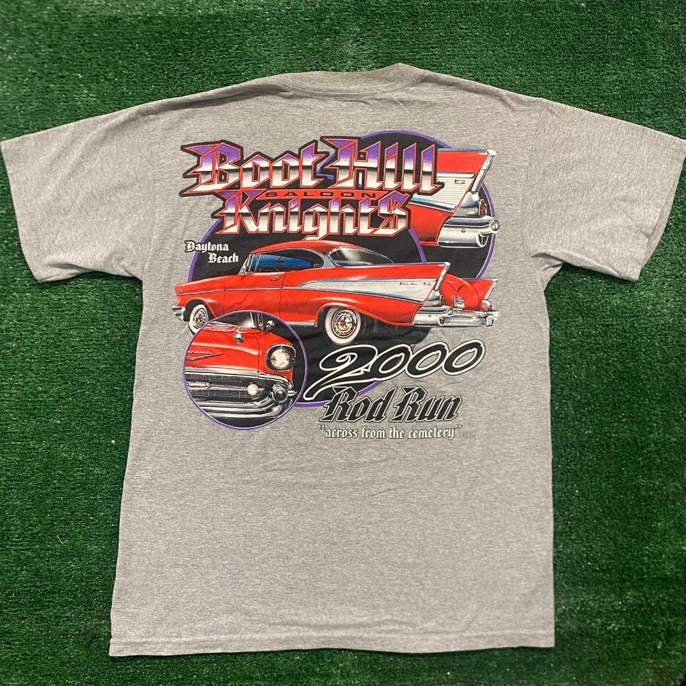 Vintage Y2K Boot Hill Saloon Hot Rods Essential Punk Tee